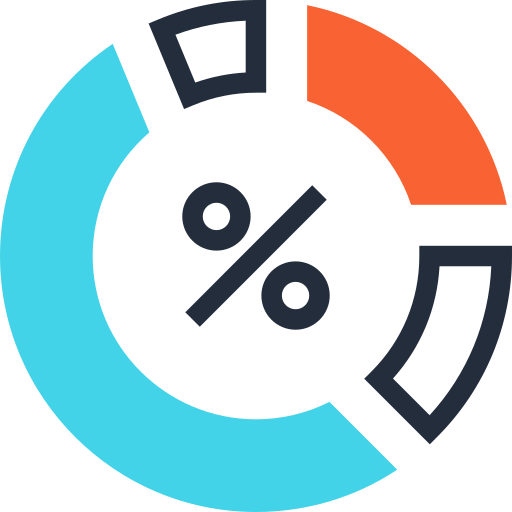 gráfico circular icono gratis