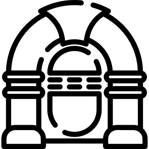 tocadiscos tragamonedas icono gratis