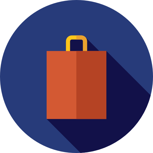 Shopping bag Flat Circular Flat icon