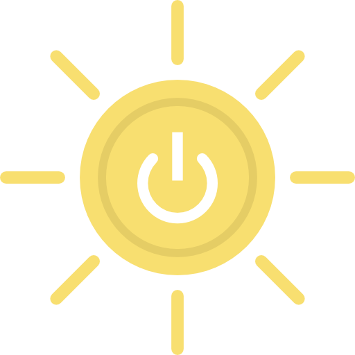 energía solar icono gratis