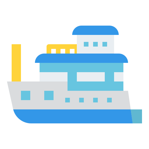 Yacht Iconixar Flat Icon