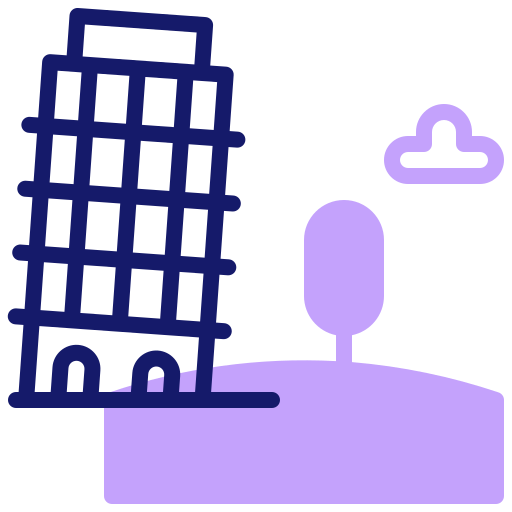 Leaning tower of pisa free icon
