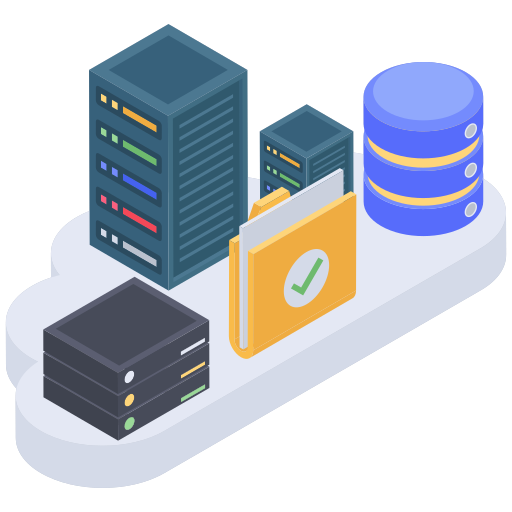 Cloud computing Generic Isometric icon