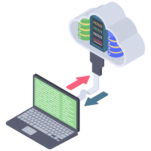 transferencia de datos icono gratis