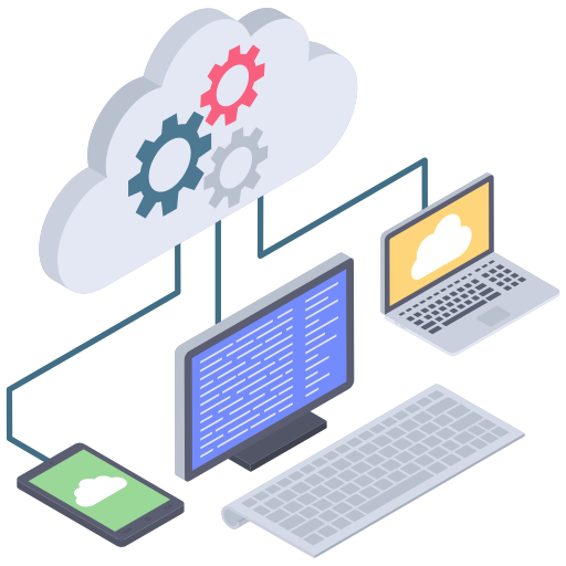 computación en la nube icono gratis