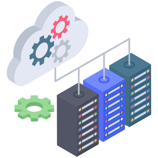 Cloud hosting free icon