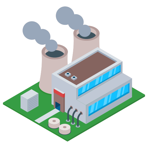 Power Industry Generic Isometric Icon