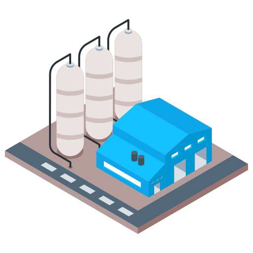 refinería de petróleo icono gratis