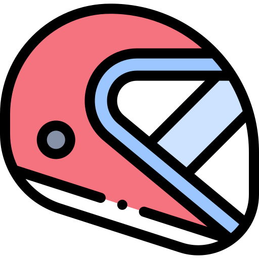 Helmet Detailed Rounded Lineal color icon