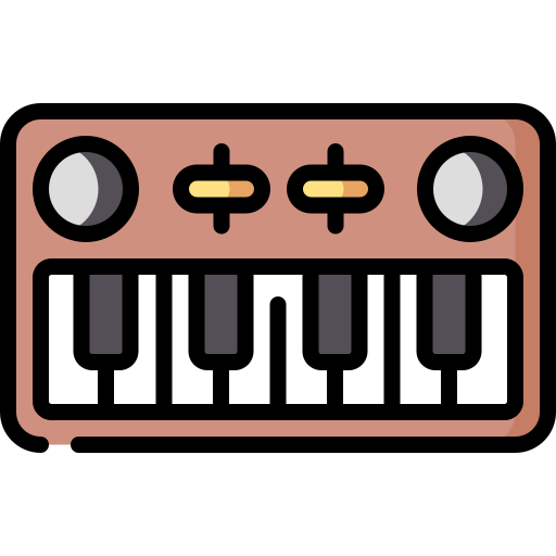 teclado de piano icono gratis