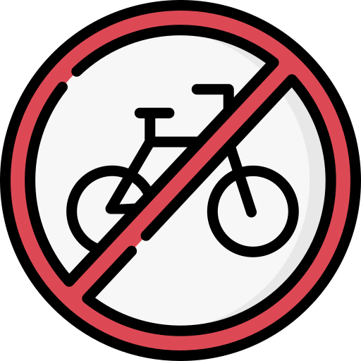 No bicycle free icon No bicycle free icon