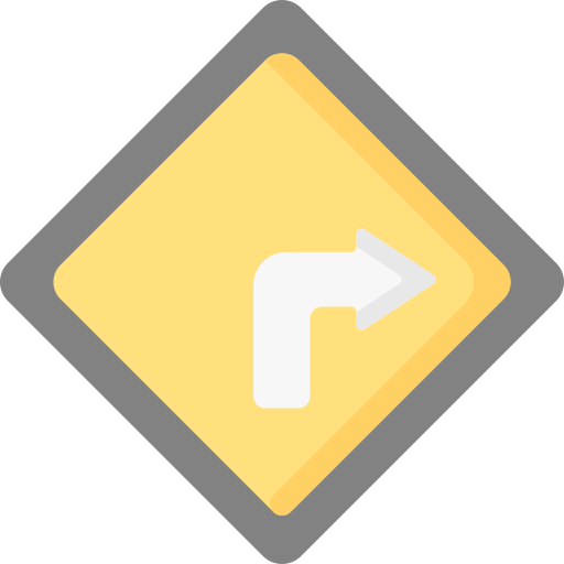 Turn right free icon Turn right free icon