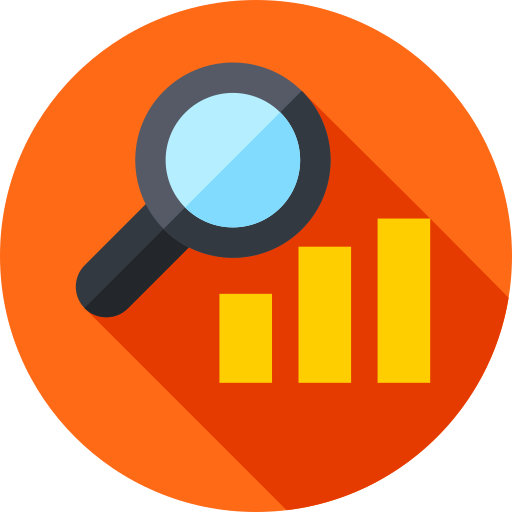 Analytics Flat Circular Flat Icon