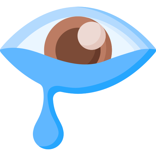 watery eyes clipart