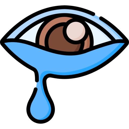 watery eyes clipart