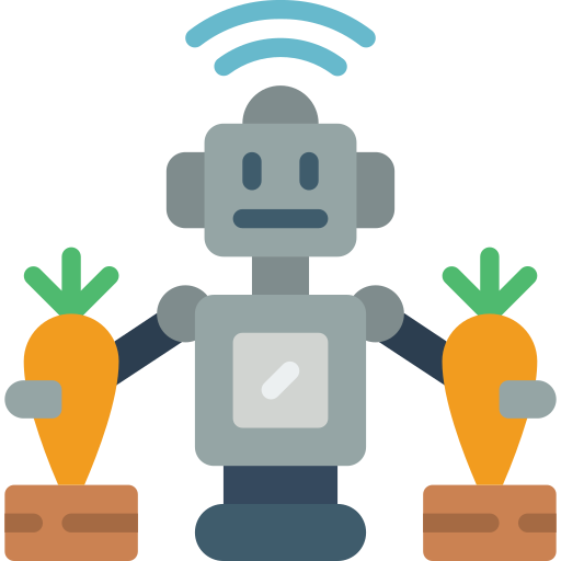 Robot Free Farming And Gardening Icons