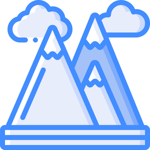 Mountains Basic Miscellany Blue icon