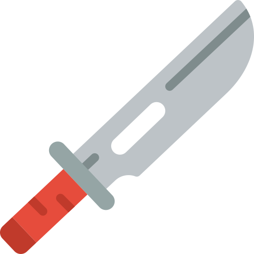 Knife Basic Miscellany Flat icon