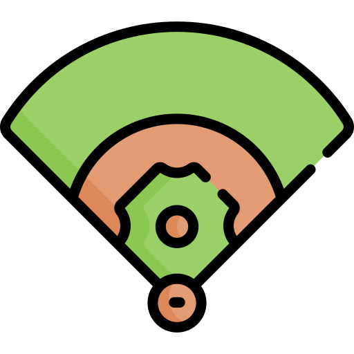 campo de béisbol icono gratis