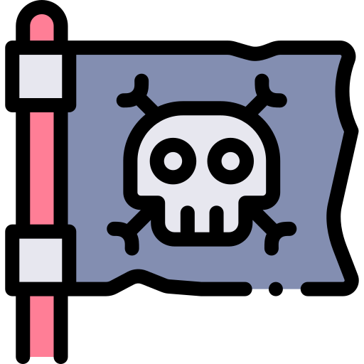 bandera pirata icono gratis