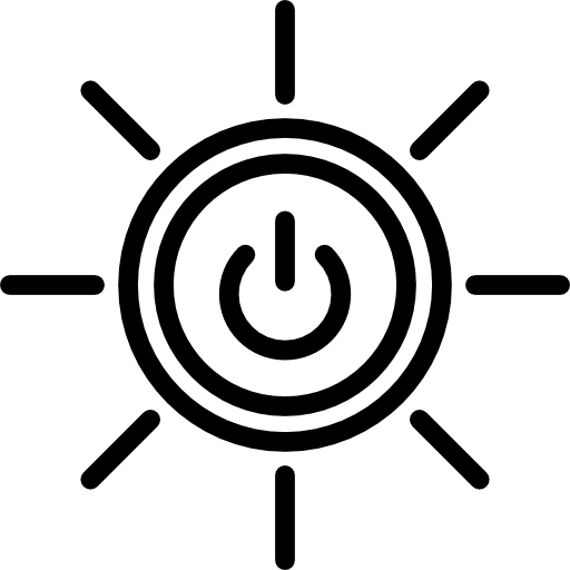 energía solar icono gratis