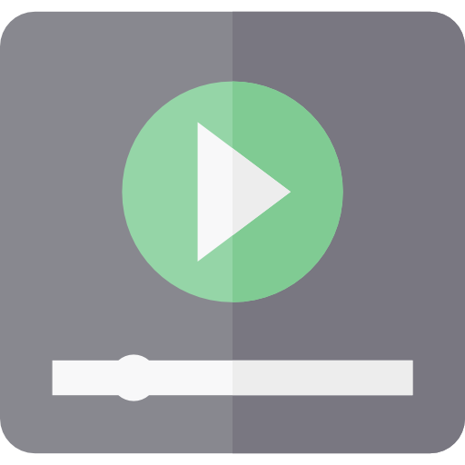 reproductor de video icono gratis