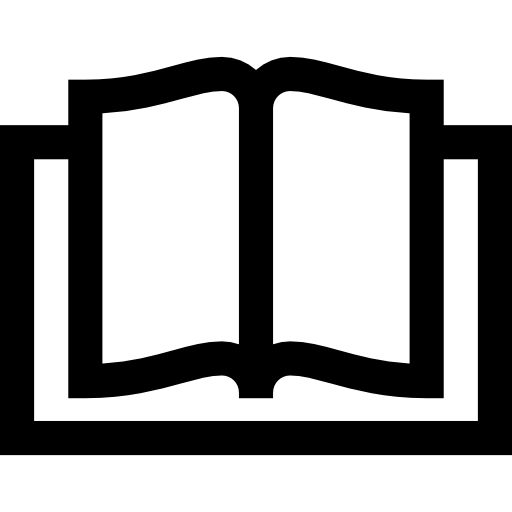 Open book Basic Straight Lineal icon