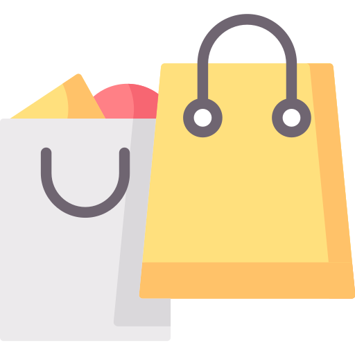 Shopping bags Special Flat icon