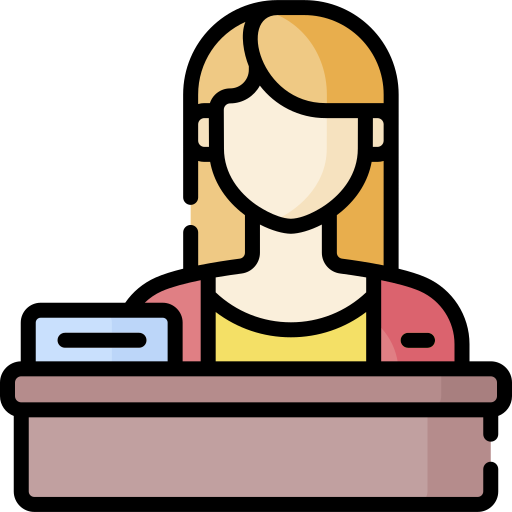 recepcionista icono gratis