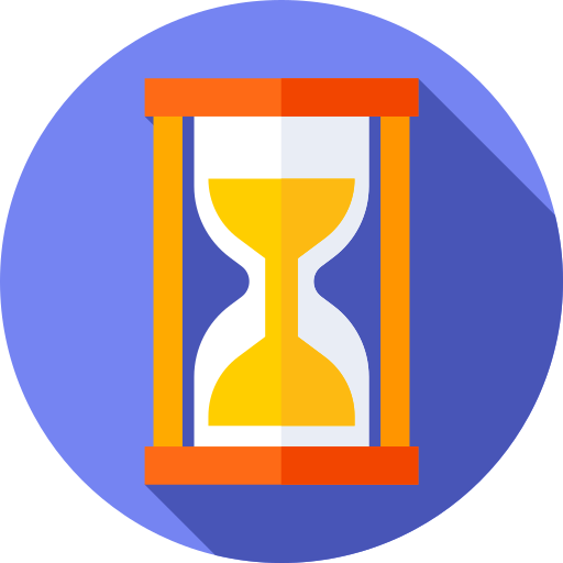 Hourglass Flat Circular Flat icon