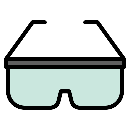 lentes de seguridad icono gratis