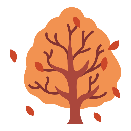 Autumn tree leaves free icon