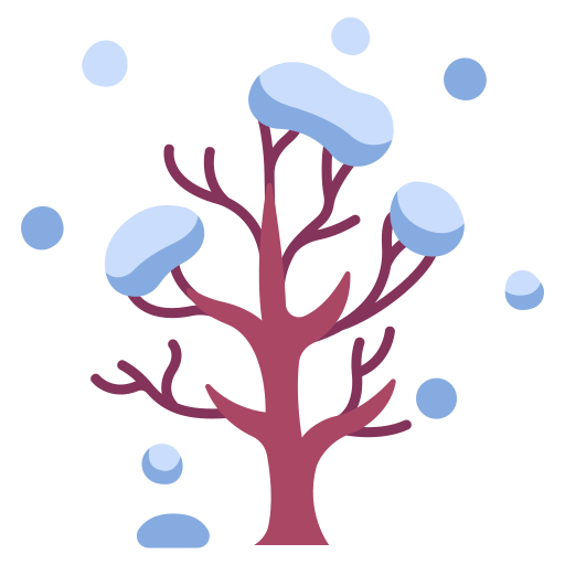 arbol de invierno icono gratis