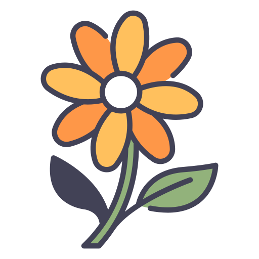 Flower MaxIcons Lineal color icon