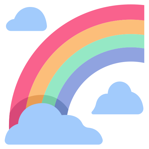 arco iris icono gratis