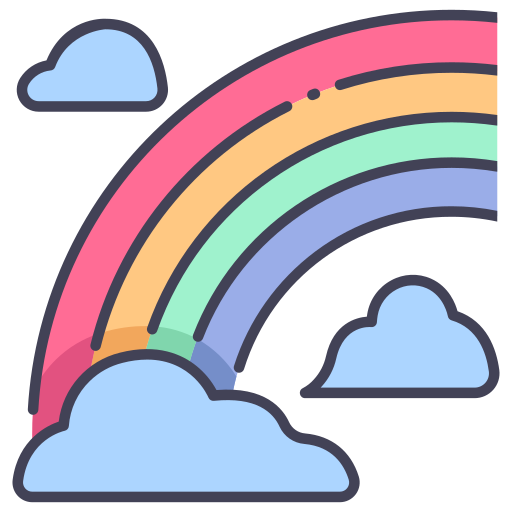 arco iris icono gratis