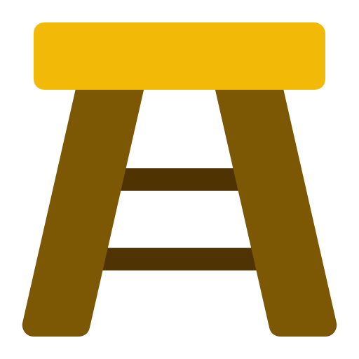 silla de madera icono gratis