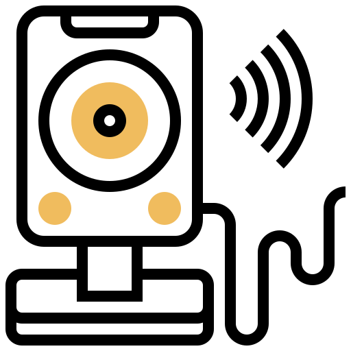 cámara web icono gratis