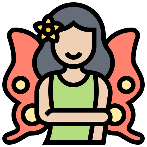 mariposa ninfa icono gratis