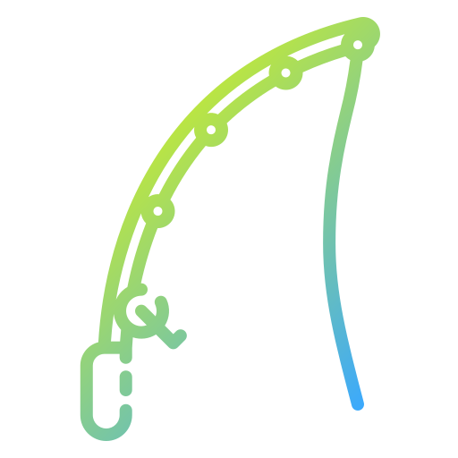 caña de pescar icono gratis