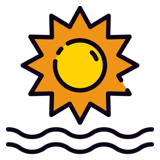 Sun Good Ware Lineal Color icon