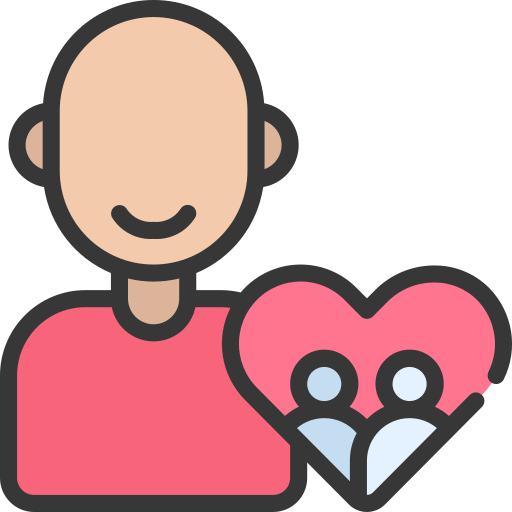 asistencia social icono gratis