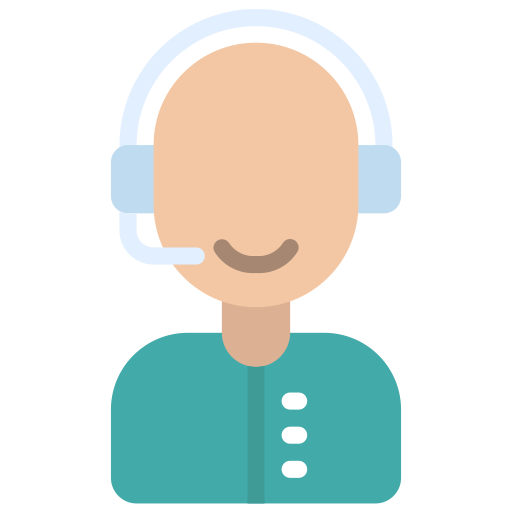 Call center agent Juicy Fish Flat icon