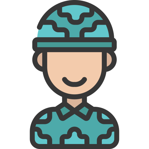 Soldier Juicy Fish Soft-fill icon