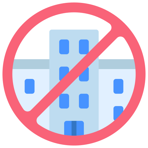 No work - Free buildings icons