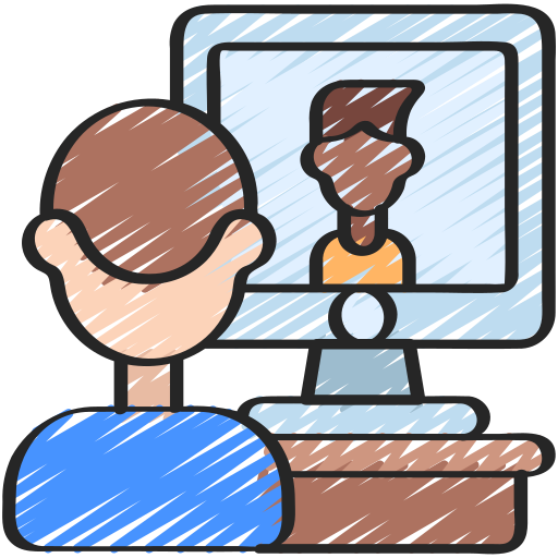 video conferencia icono gratis