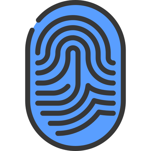 huella dactilar icono gratis