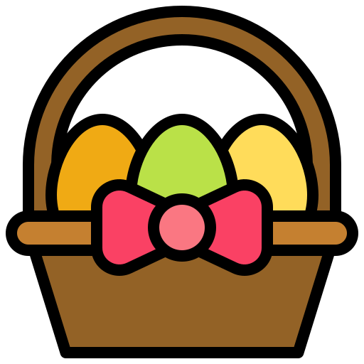 huevos de pascua icono gratis