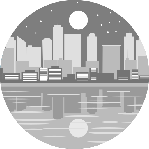 Paisaje urbano icono gratis