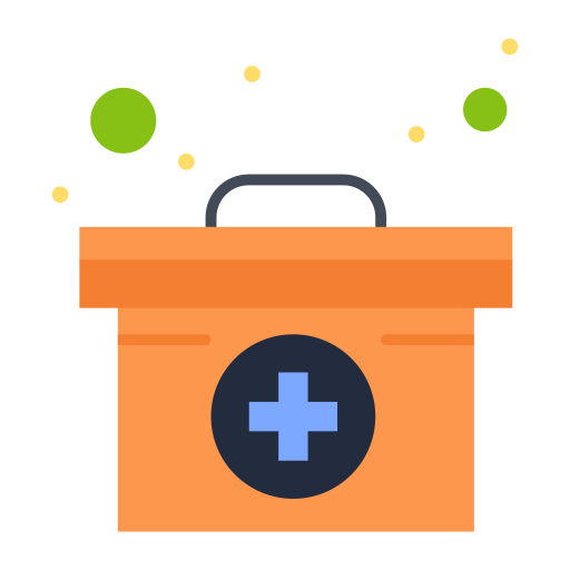 caja médica icono gratis